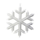 12" Fuzzy Fabric Snowflake Ornament