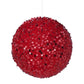 Red Sequin Ball Ornament (Various Sizes)