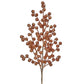 29" Metallic Glitter Berry Spray, Light Copper