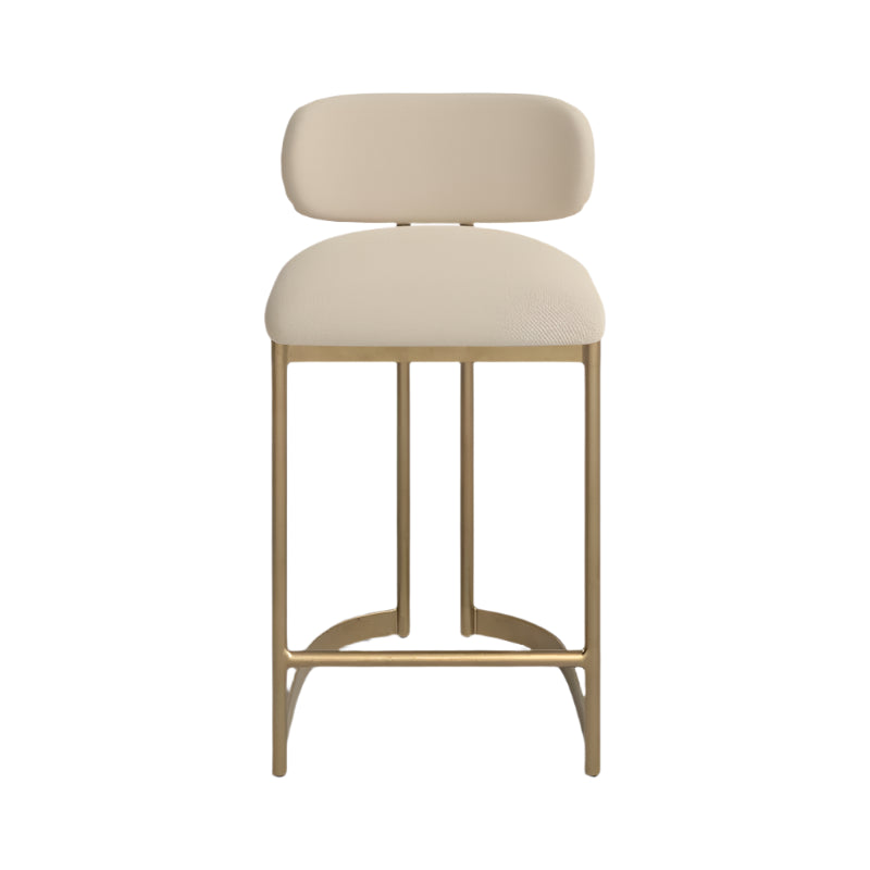 Vivian Counter Stool, Beige & Gold