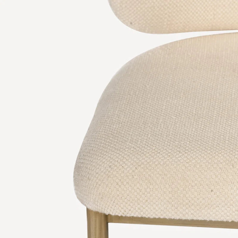 Vivian Counter Stool, Beige & Gold
