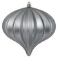 5.7" Pewter Matte Onion Ornament