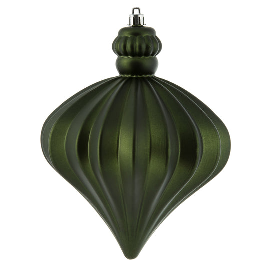 6" Moss Green Matte Onion Drop
