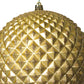 6" Champagne Durian Glitter Ball Ornament