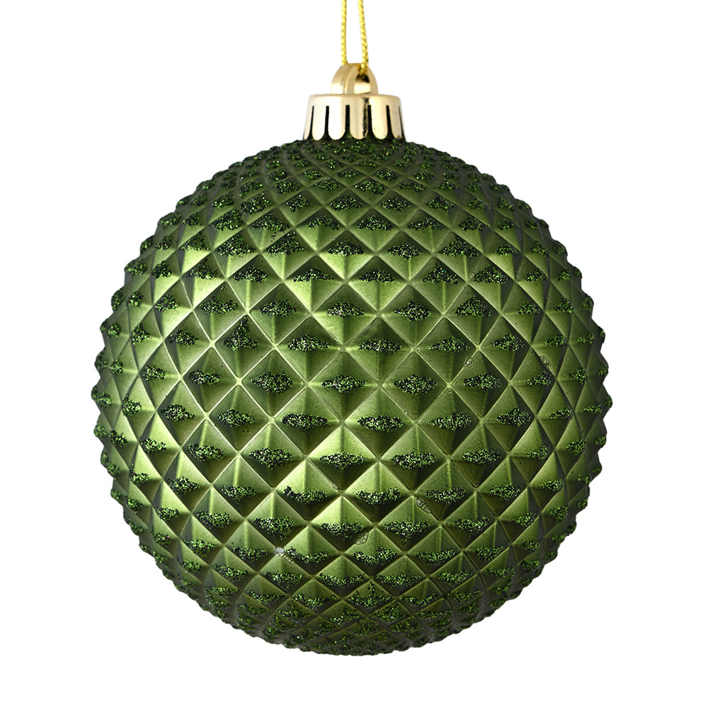 Moss Green Durian Glitter Ball Ornament (Various Styles)