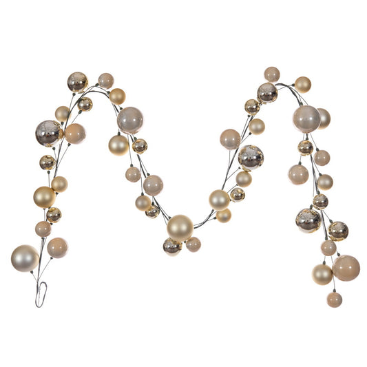 10' Champagne Ball Branch Garland