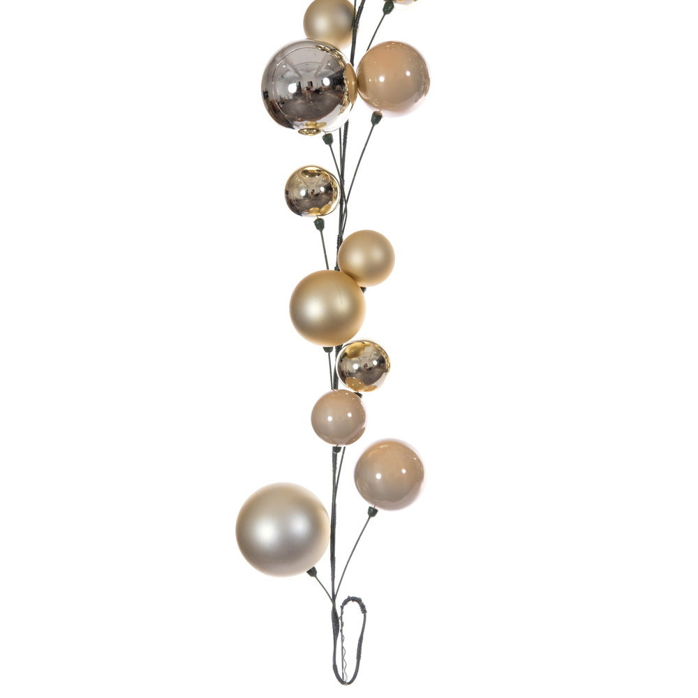 10' Champagne Ball Branch Garland