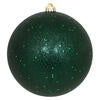 8" Midnight Green Sequin Ball Ornament