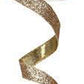 Wired Glitter Ribbon, Champagne