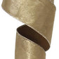 Metallic Suede Ribbon, Light Gold