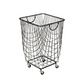 Black Metal Industrial Storage Basket