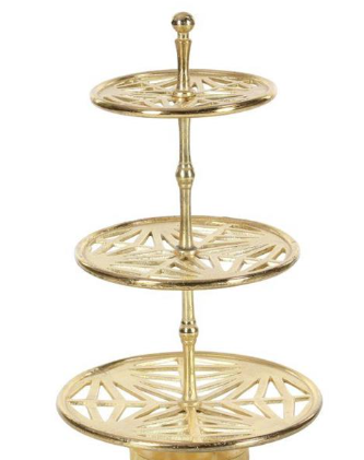 3-Tiered Gold Tray