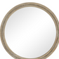 44" Round Wooden Beaded Mirror