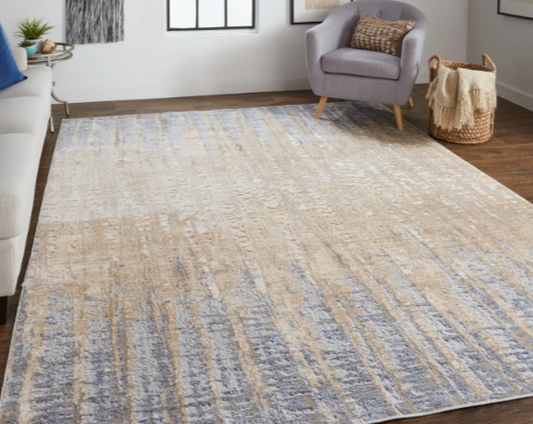 Laina Rug, Blue/Beige (Various Sizes)