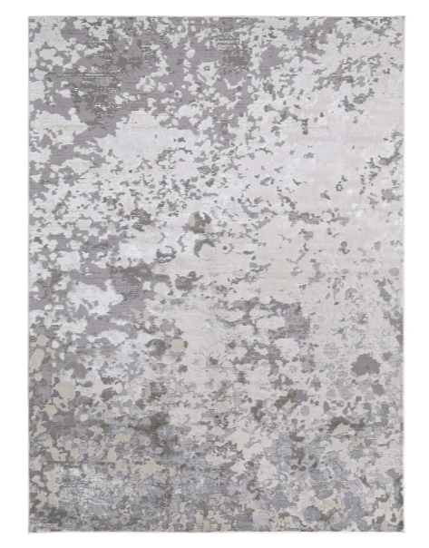 Micah Rug, Silver-Gray (Various Sizes)