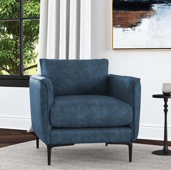 Abigail Club Chair, Blue