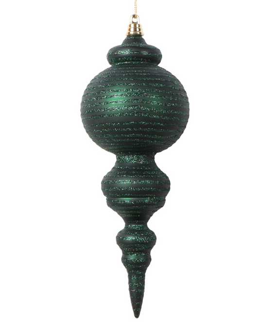 Large Matte Midnight Green Finial