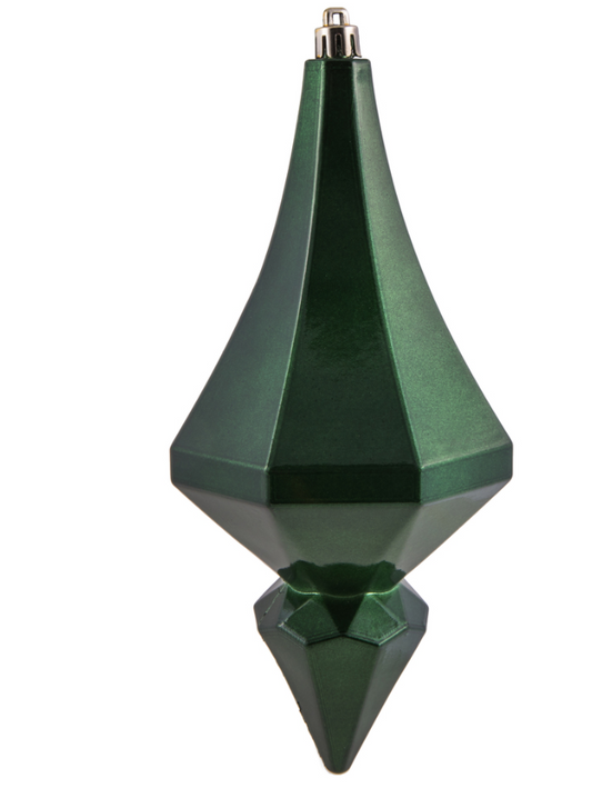 Large Emerald Candy Diamond Finial Ornament