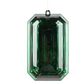 8" Dark Green Rectangle Jewel Glitter Ornament