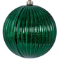 8" Midnight Green Mercury Lined Ball Ornament