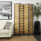 Light Brown Rattan Hinged Partition