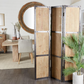 Brown Wood Hinged Partition