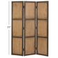 Brown Wood Hinged Partition