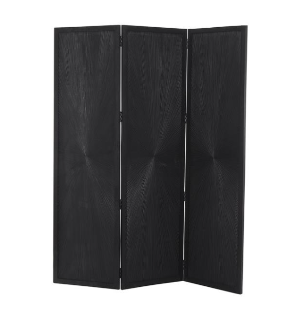 Black Mango Wood Hinged Partition