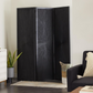 Black Mango Wood Hinged Partition