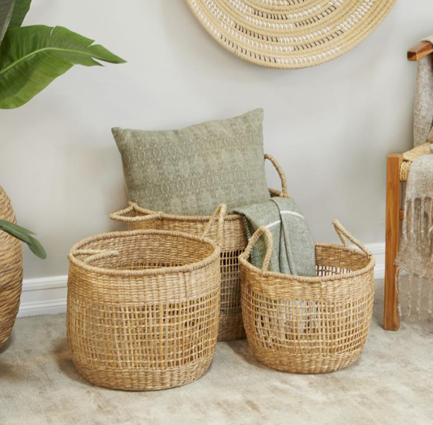 Brown Seagrass Basket (Various Sizes)
