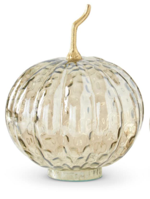 Wavy Glass Pumpkin (Various Sizes)