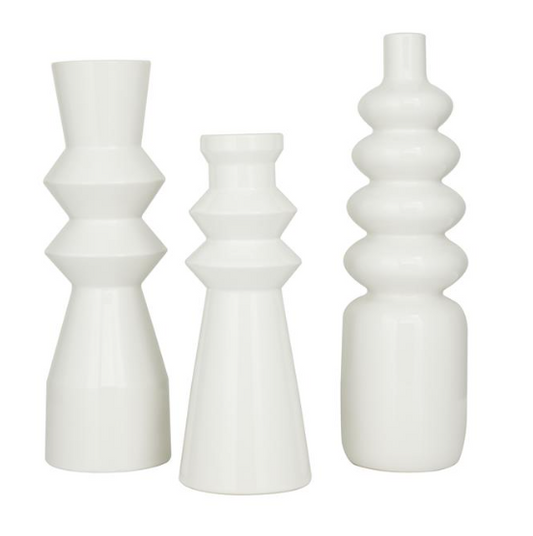 White Ceramic Vase (Various Styles)