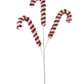 29" Tinsel Candy Cane Spray