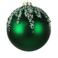 Emerald Green Ornaments, Matte (Various Styles)