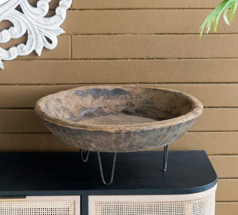 Hand-Carved Wooden Bowl