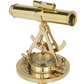 Brass Metal Telescope w/Compass Base