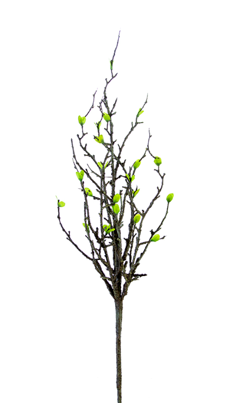 33" Blooming Leaf Branch, Green