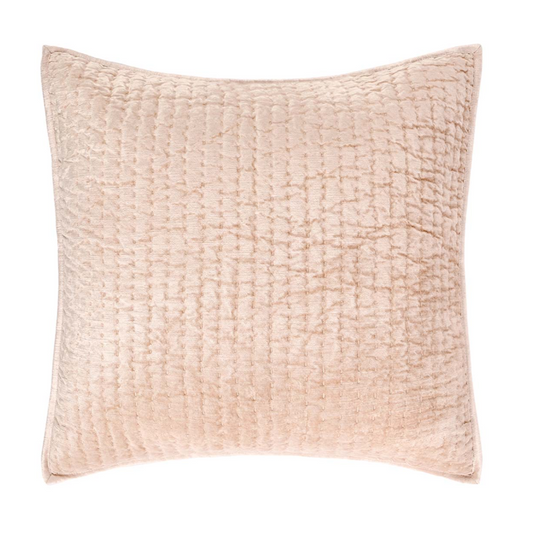 Bari Velvet Euro Sham, Nude