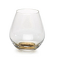 Golden Base Stemless Wine Glass