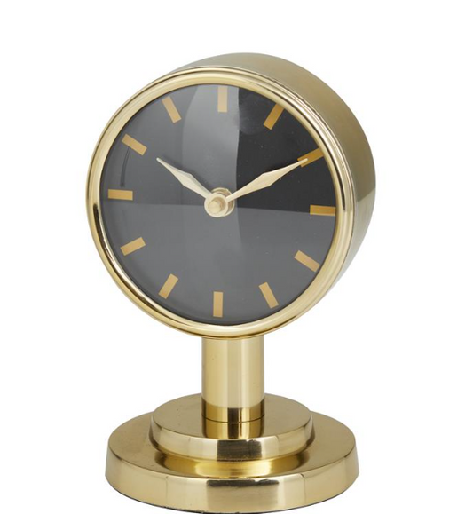 Gold Metal Table Clock