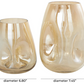 Gold Glass Concaved Iridescent Vase (Various Sizes)