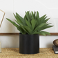 Green Faux Foliage Artificial Plant, Black Pot