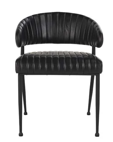 Umbria Dining Chair, Jet Black