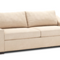 Rivera Small Sofa Sloped Arm, Forever Fabric Parchment