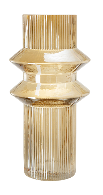 Clear Amber Vase