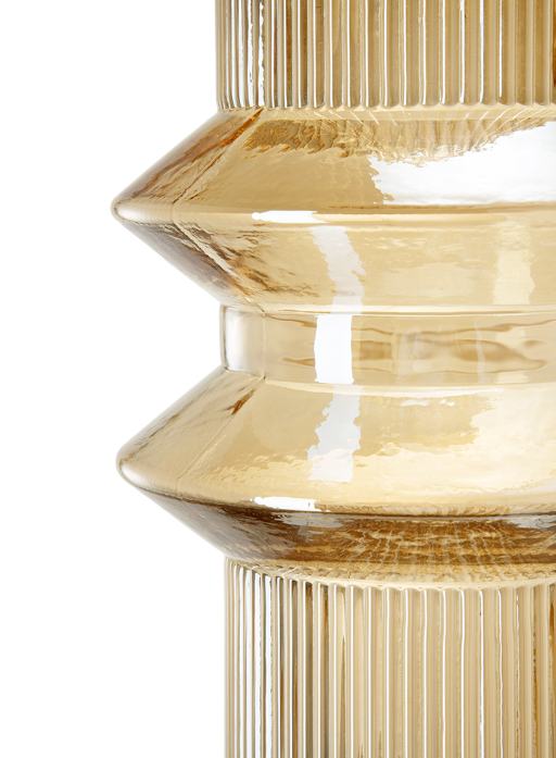 Clear Amber Vase