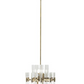 Gold Metal Crystal Chandelier