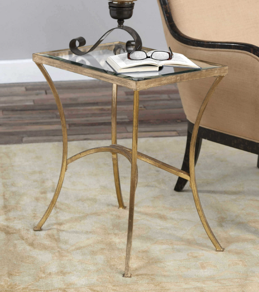 Alayna End Table, Gold