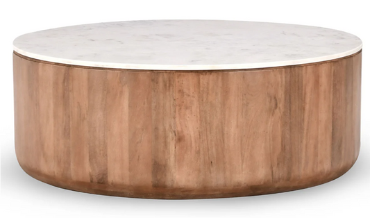 Josie Round Mango Wood Coffee Table