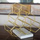 Gold Marble Wine Rack